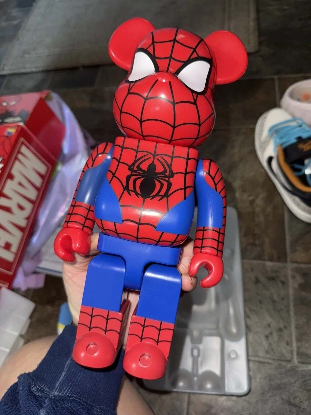 MEDICOM TOY BE@RBRICK SPIDER-MAN figure Happ Lottery Edition